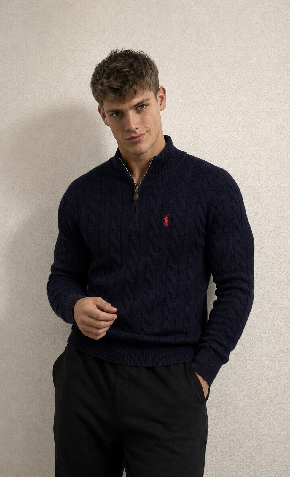 Ralph L. Heritage Quarter-Zip Sweater