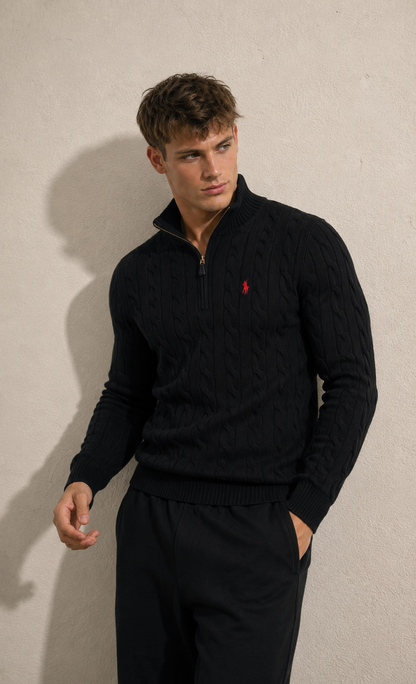 Ralph L. Heritage Quarter-Zip Sweater