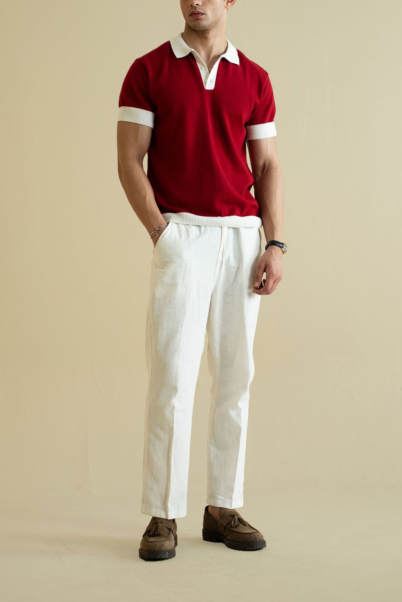 Fine Knit Polo Shirt