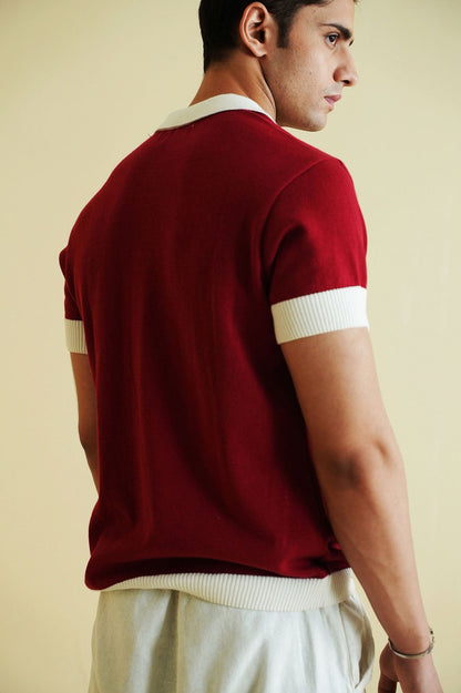 Fine Knit Polo Shirt