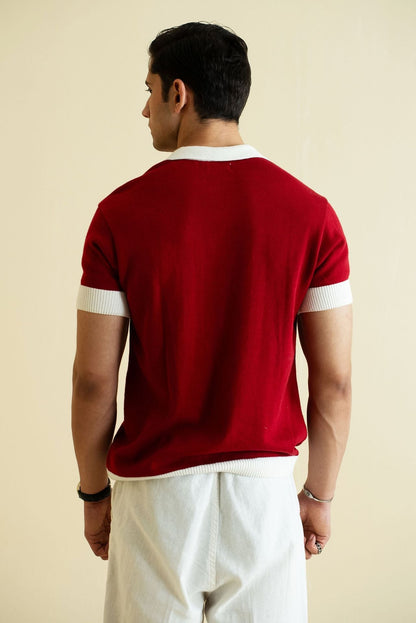 Fine Knit Polo Shirt
