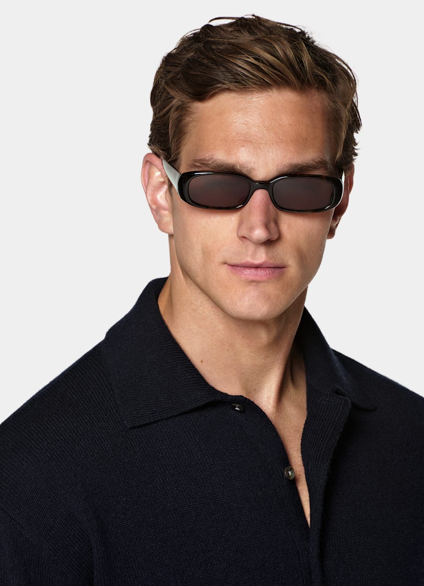 Navy Long Sleeve Polo