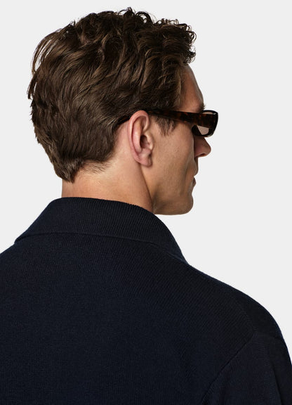 Navy Long Sleeve Polo